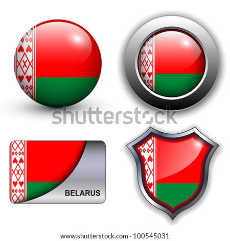 Belarus flag icons theme.