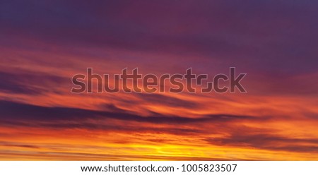 Colorful red sky background