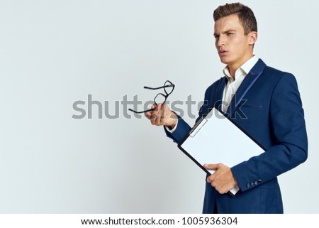  business man on a light background                              