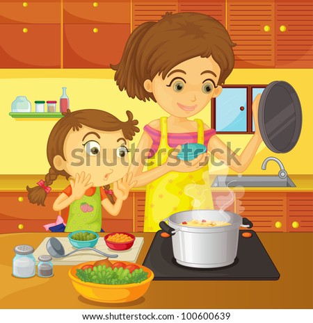 Illustration of helping at home concept - EPS VECTOR format also available in my portfolio.