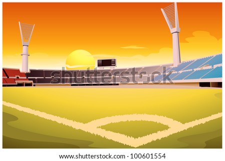 Sports stadium in high detail - EPS VECTOR format also available in my portfolio.