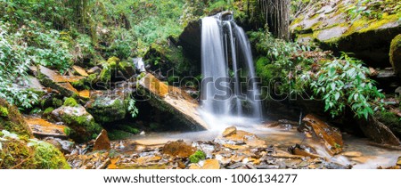 Beautiful waterfall in the Annapurna region, Himalaya's, Nepal