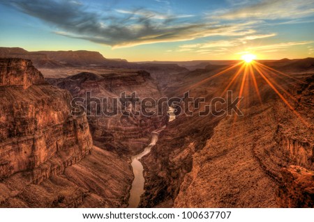 Toroweap (Sunset)  Grand Canyon National Park, Arizona Royalty-Free Stock Photo #100637707