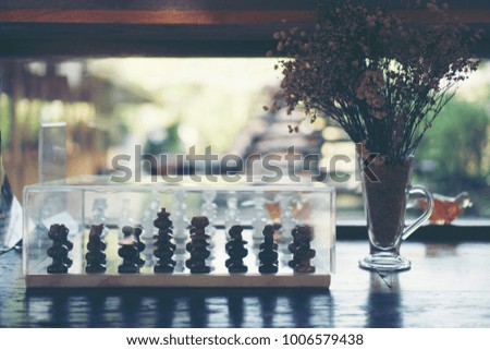 chess on wooden table