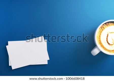 3d rendering : illustration of white name card or debit card, credit card, or paper put on flat lay table. shopping online concept. contact of business concept. clipping path at card