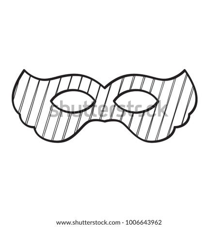 Mardi gras mask icon