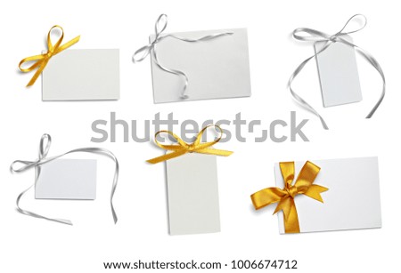 collection of various note papers with ribbon