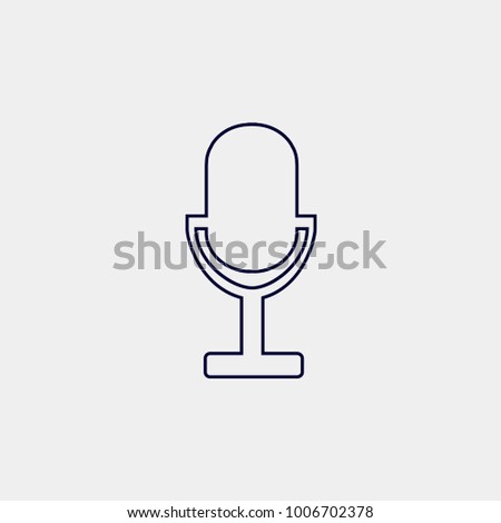 microphone icon, Vector illustration
