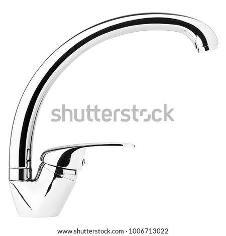 Mixer cold hot water, faucet bathroom, kitchen tap, clipping path, full depth of field