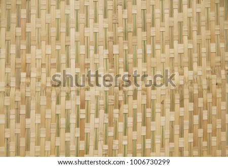 Bamboo basket weave pattern