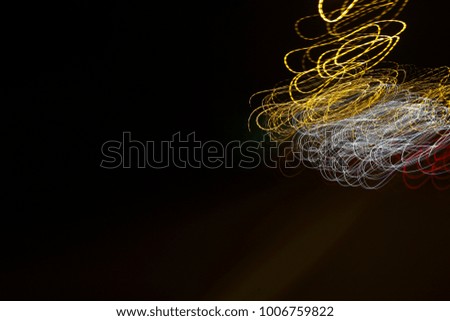 Abstract painting color textures with lighting effects. Wild light pattern. Fractal chart art design. Creative photography of exposure. Abstract light at night.