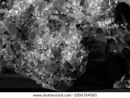 Horizontal low poly mosaic background. Template design, list, front page, brochure layout, banner, idea, cover, print, flyer, book, blank, card, ad, sign, sheet. Copy space. Vector clip art.