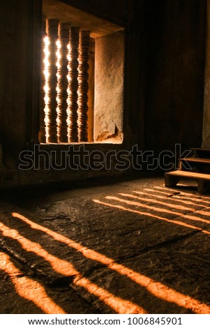 Bhutan window sun and shadow