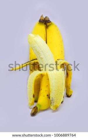 banana with white background
