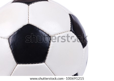 football ball on a white background