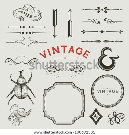 A Collection of vintage, vector designs.