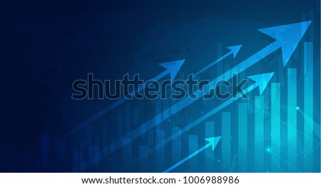Business candle stick graph chart of stock market investment trading, Bullish point, Bearish point. trend of graph vector design. Royalty-Free Stock Photo #1006988986