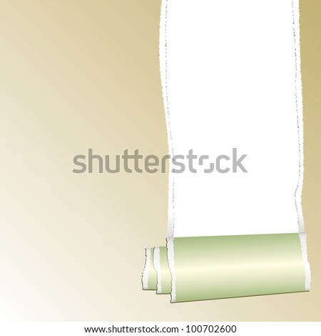 torn paper with transparent space for text - vector illustration