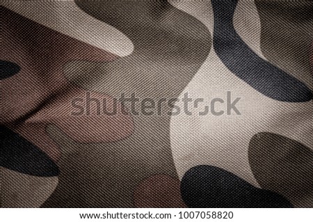 Camouflage texture background. Horizontal composition.