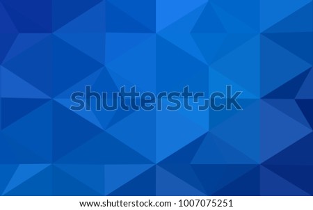 Light BLUE vector blurry triangle background design. Geometric background in Origami style with gradient. 