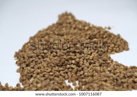 buckwheat grains roasted