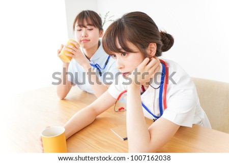 Nurses having a break