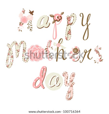 Hand Drawn Mother's Day card, lovely script