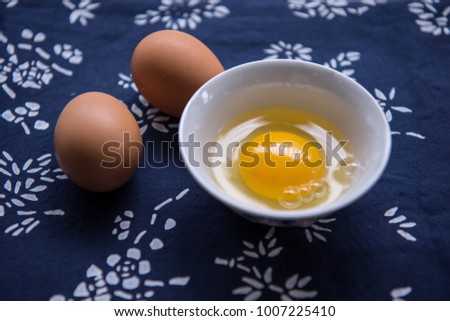 The background of egg and egg yolk