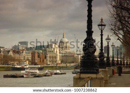 View of St Paul's Cathedral from the south bank