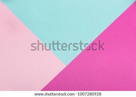 Abstract pastel colored paper texture minimalism background. Minimal geometric shapes and lines in pastel colours. Royalty-Free Stock Photo #1007280928