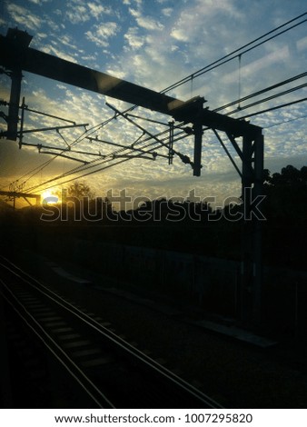 Sunset on track