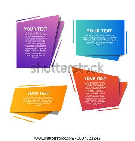 Style text templates speed origami for banner Vector abstract geometric origami Royalty-Free Stock Photo #1007321242