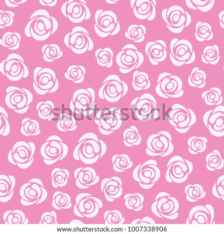 Seamless floral pattern with roses. Vector background with roses.