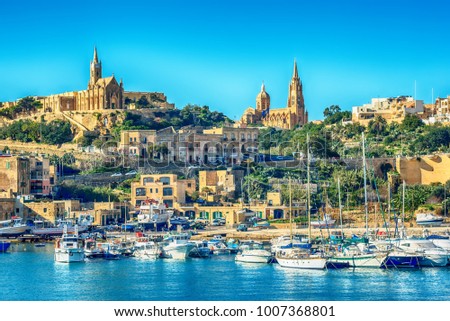 Malta: Mgarr, a harbour town in Gozo island