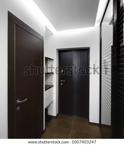 interior of bright and colorful european shower