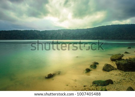 long exposure photography smoke and glass effect in andaman north bay island beach