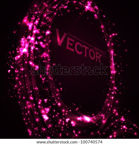 Abstract vector background. Creative dynamic element, shiny space illustration eps10