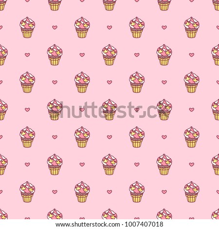 vector abstract seamless pattern. Simple Little Princess concept for girl. Fill drawing illustration. Cute childish fabric background. Print art graphic backdrop texture. Wrapping design for kids 089