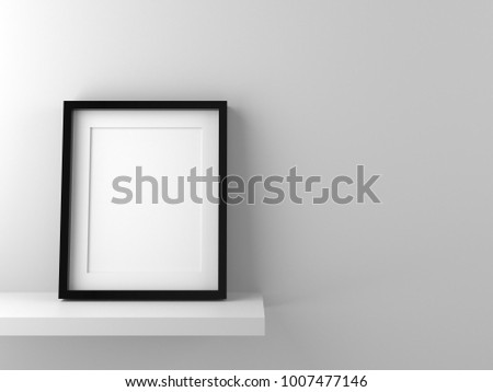 Blank picture frame template for place image or text inside.