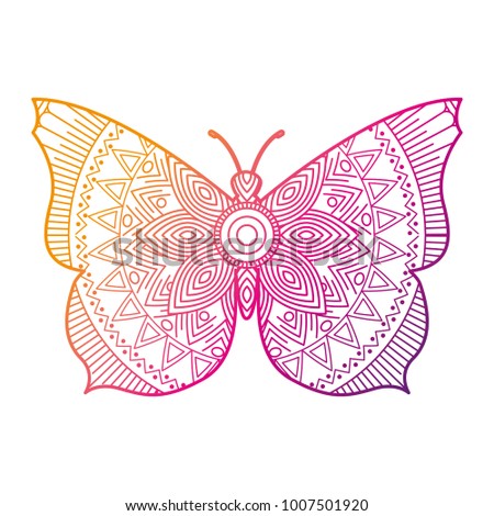 hand drawn for adult coloring pages with butterfly zentangle 