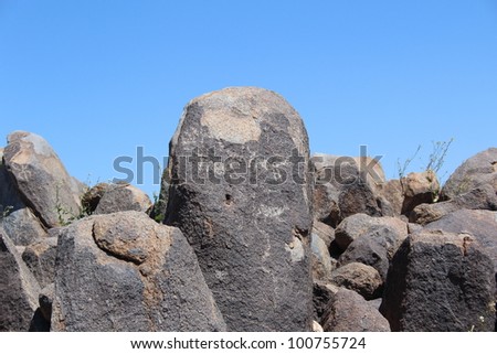 Arizona Pictograph Rock