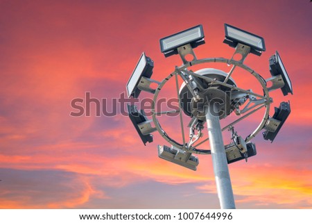 Lamp post, Lamp post on sky background