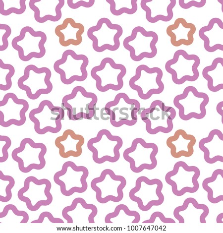 Star pattern purple vector illustration conception art