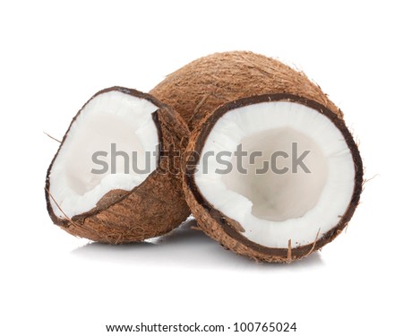 Coconut. Isolated on white background