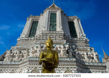 Wat Arun is a Buddhist temple in bangkok capital of thailand asia