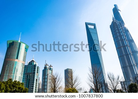 Shanghai world Financial Center and Jin Mao Tower