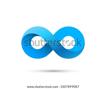 Symbol of infinity art info. Vector Illustration