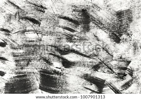 Black strokes of the paint brush isolated. Splash of paint strokes isolated.