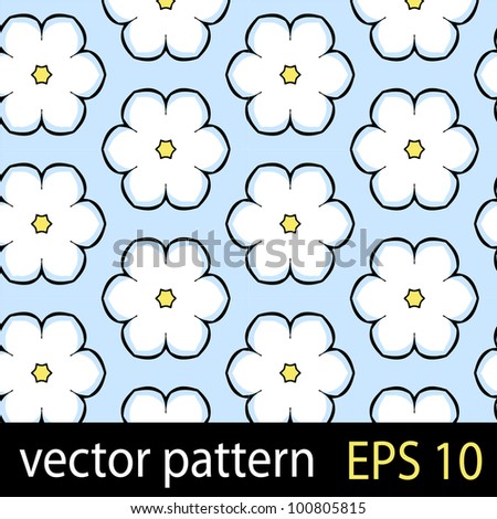 Floral colorful pattern. Seamless vector background