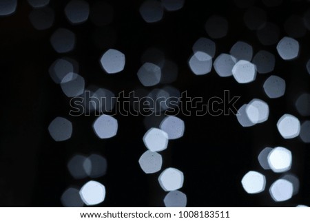 Abstract & Festive background with bokeh defocused lights 